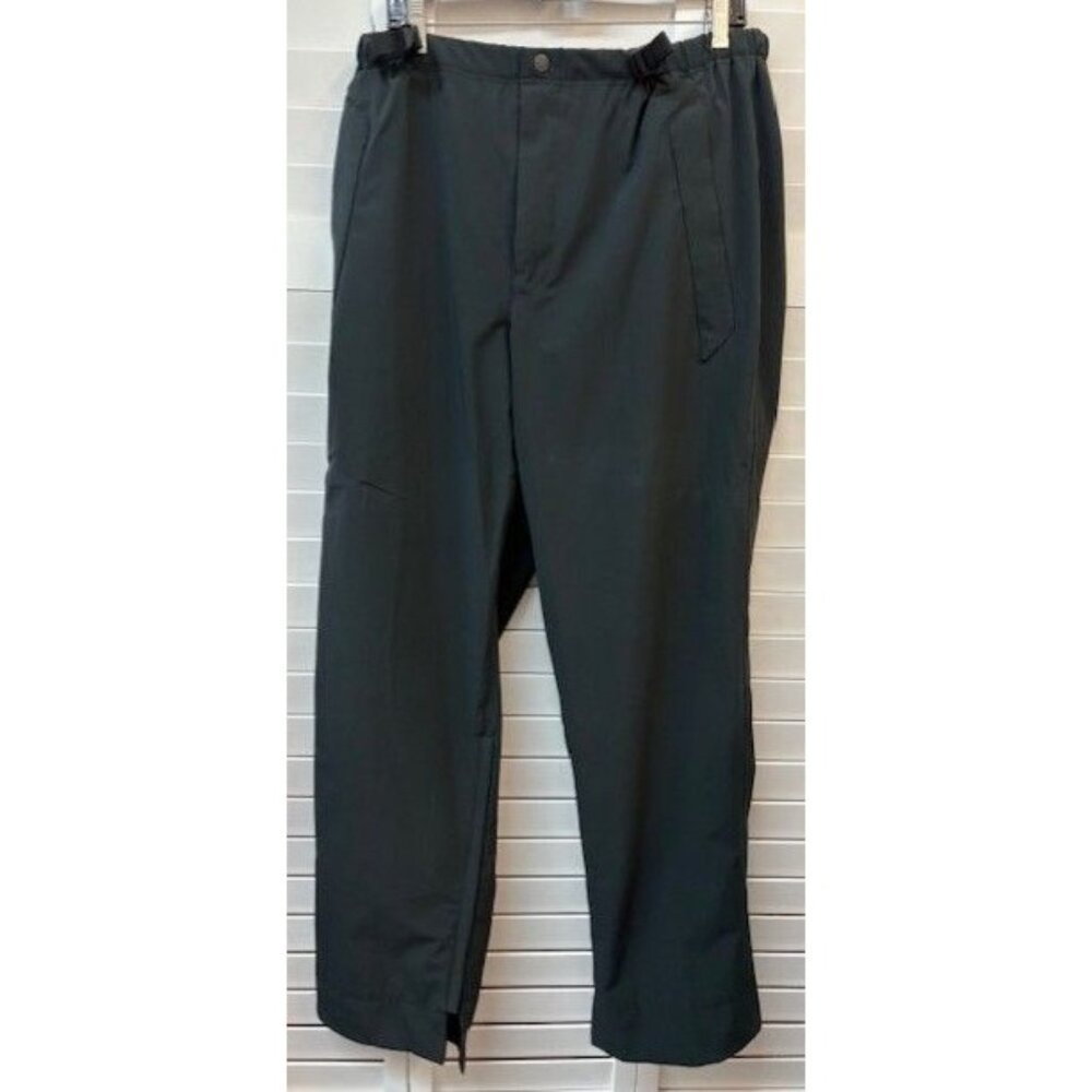 Sun Mountain Men's Black Adjustable Waist Pockets Golf Rain Pants‎ Size Large
